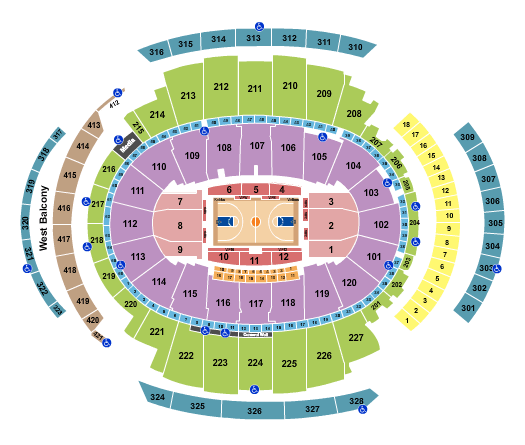 Madison Square Garden Big East Tournament Seating Chart